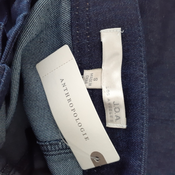 Anthropologie J.O.A. Lace-Up Denim Skirt | Dark Wash | Size S | NWT - Picture 9 of 10